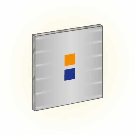 Textilspannrahmen LED für Wandmontage | B 85,4 cm x H 59,4 cm | einseitig bedruckt