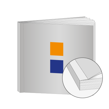 Broschüren Klebebindung Quadrat