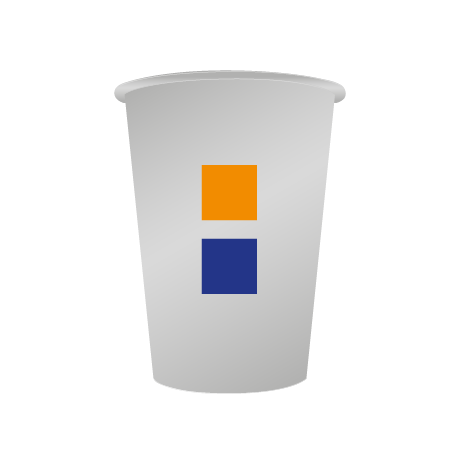 Pappbecher BIO | 350 ml einwandig | rundum bedruckt