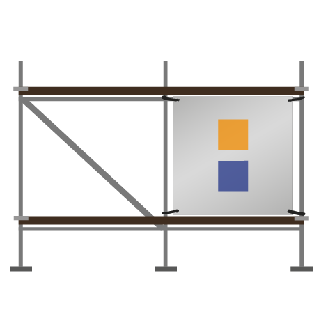 Gerüstbanner | B 250 cm x H 206 cm | einseitig bedruckt