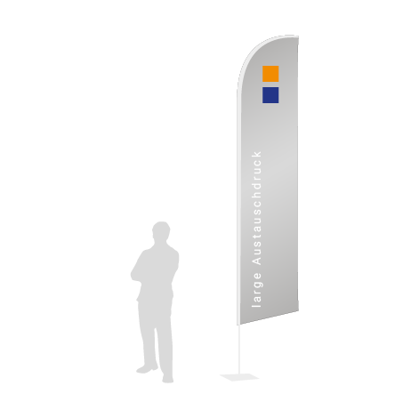 Beachflag Wind Austauschdruck | Large (400 cm) | einseitig bedruckt