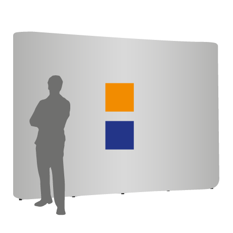 Pop-Up Faltwand | 4 x 3 Felder gerade | einseitig bedruckt