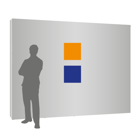 Textilfaltwand | 4 x 3 Felder gerade | einseitig bedruckt